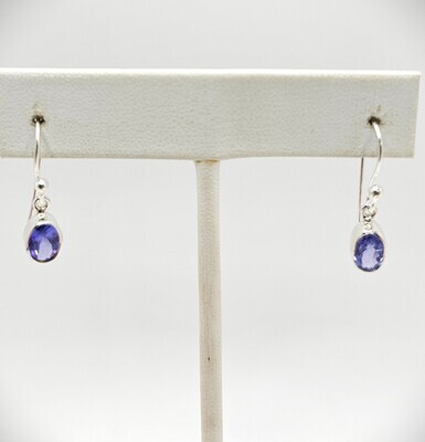 Tanzanite Faceted Earring