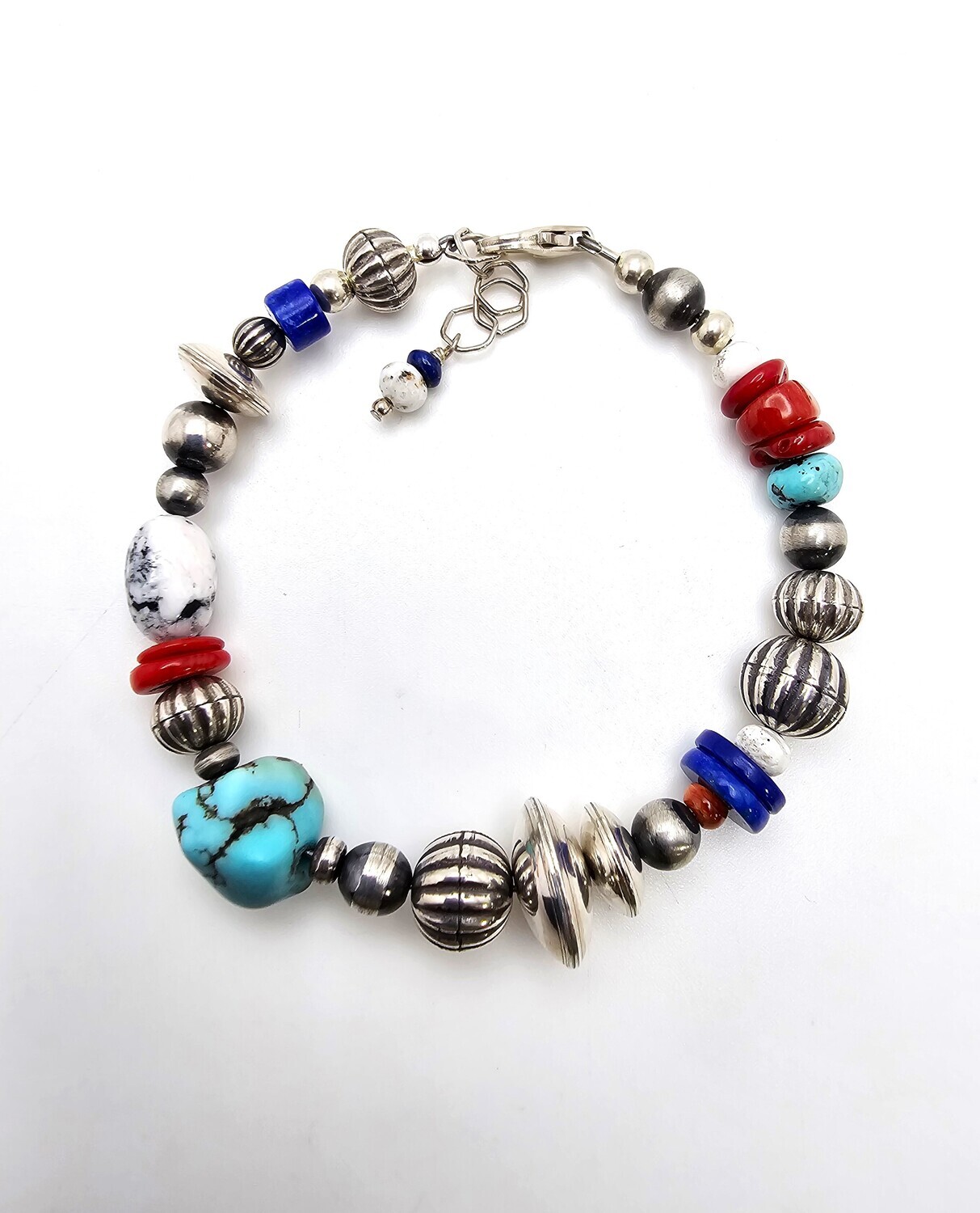 Bench Bead &amp; Multi Stone Bracelet