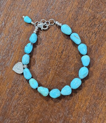 Turquoise &amp; Heart Bracelet