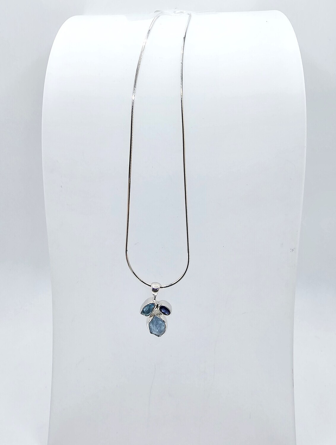 Aquamarine, Apatite and Kyanite Necklace