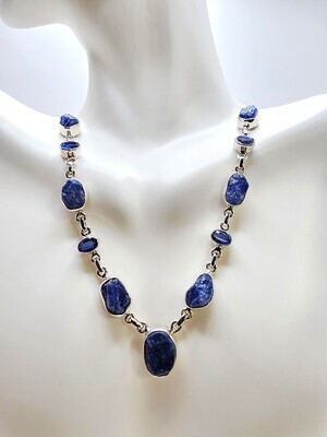 Raw Sapphire Necklace