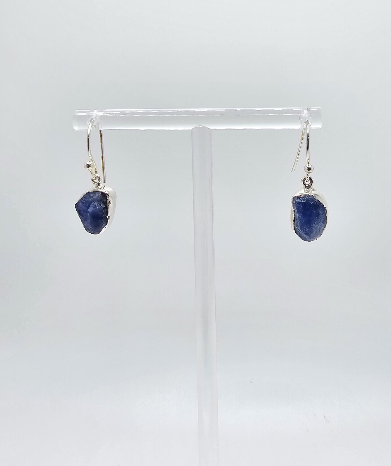 Raw Sapphire Earring