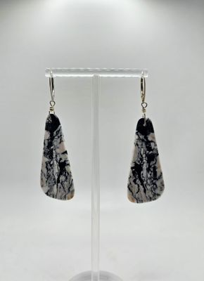 White Buffalo Slab Earrings