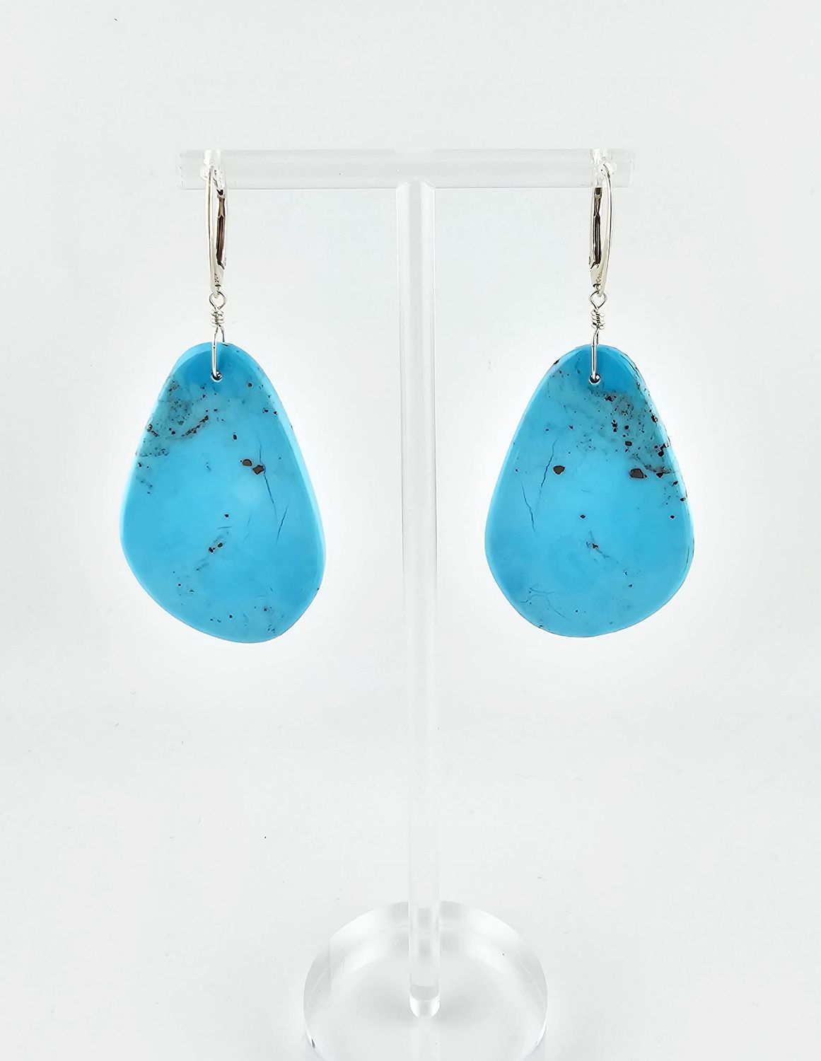 Sleeping Beauty Slab Earrings