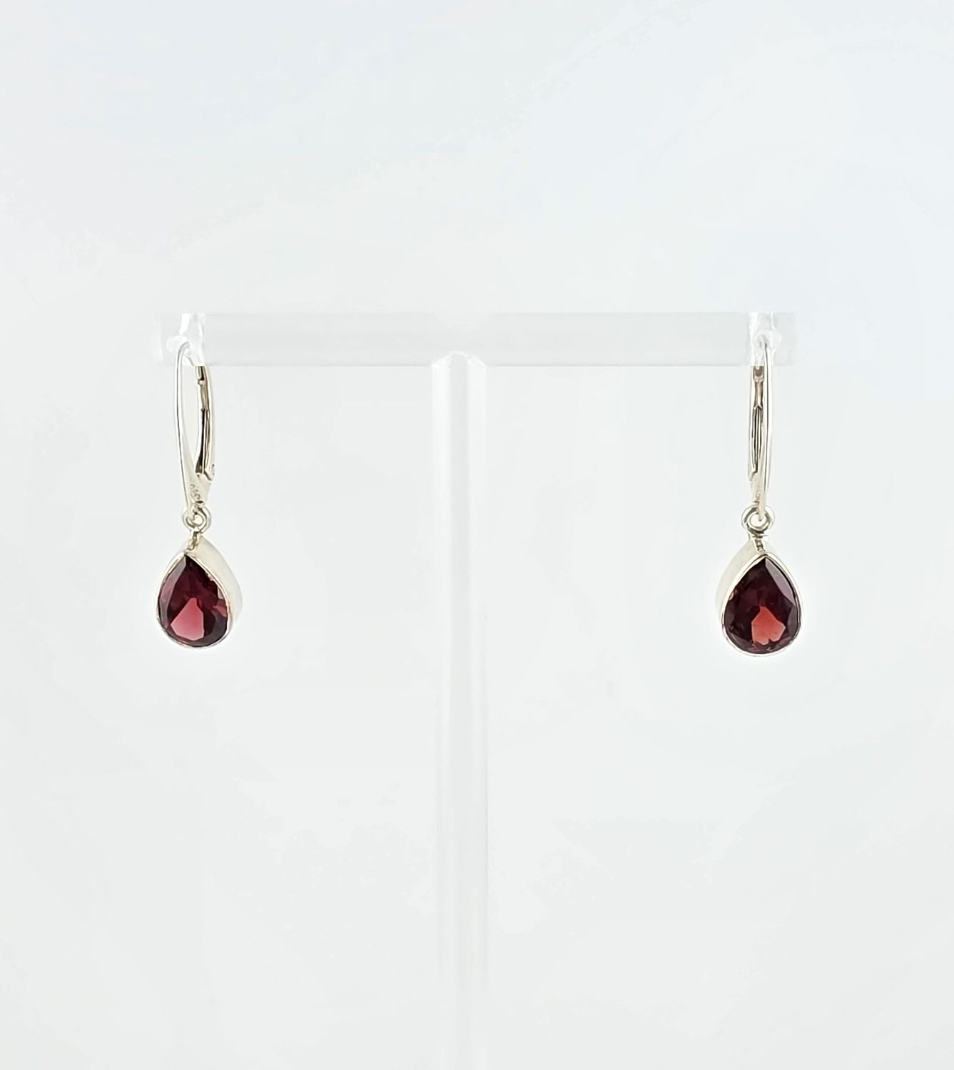 Garnet Teardrop Earring