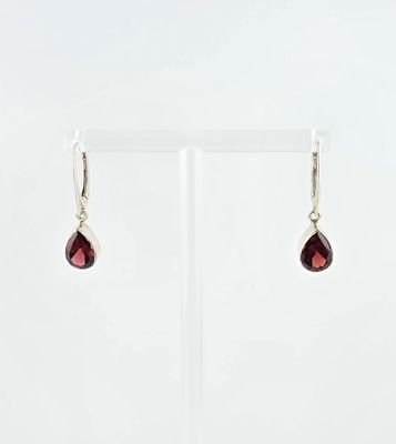 Garnet Teardrop Earring