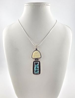Walrus &amp; Turquoise Necklace