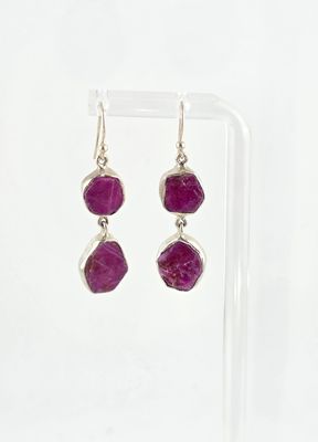 Ruby Double Drop Earring