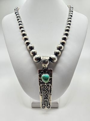 Petroglyph in Silver &amp; Turquoise