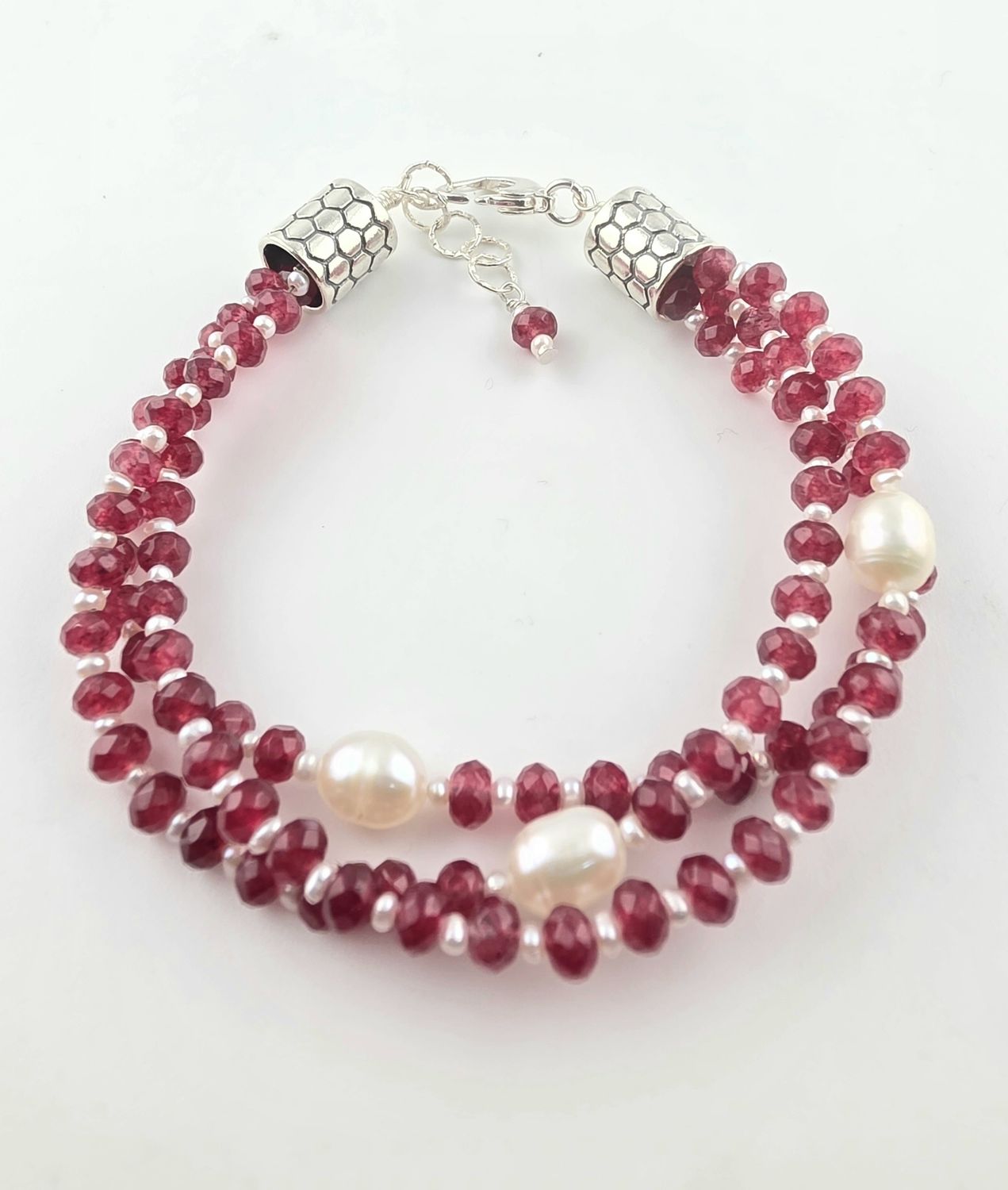 Ruby and Pearl Bracelet
