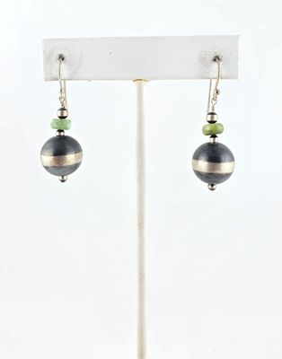 Bench Bead and Royston Green Turquoise Earring