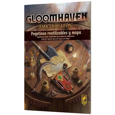 Gloomhaven Fauces del León: Pegatinas y mapa