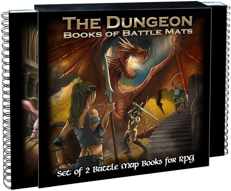 The Dungeons books of Battle Mats