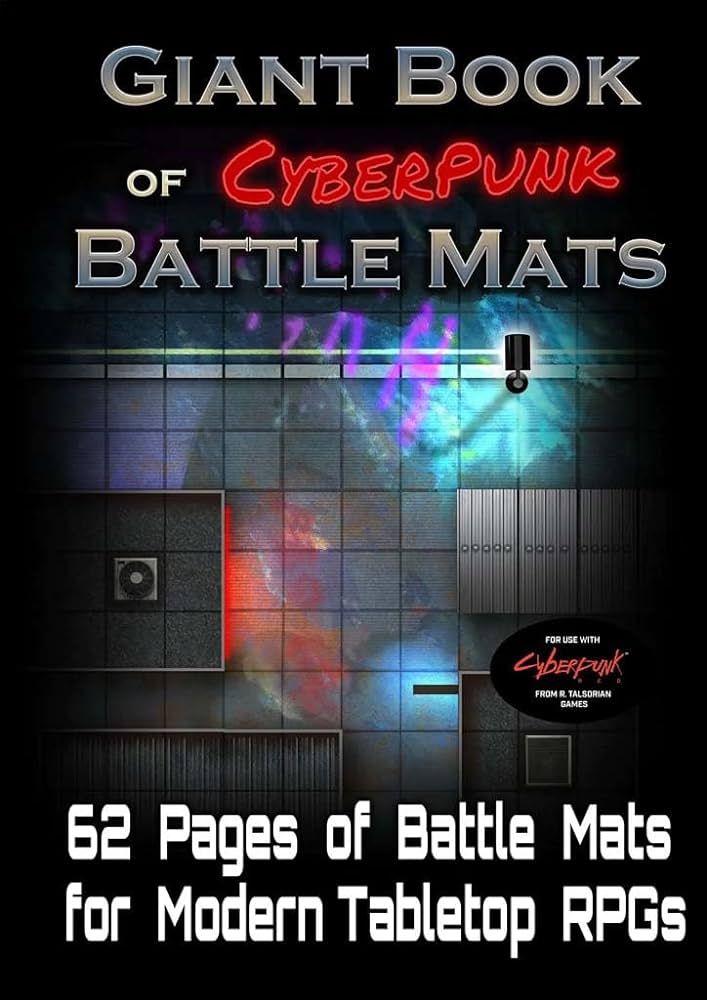 Giant book of Cyberpunk Battle mats