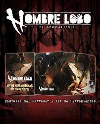 Hombre lobo Apocalipsis Pantalla del narrador y kit de herramientas