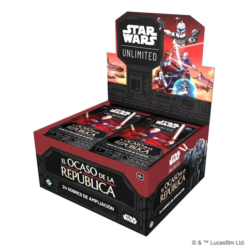 Caja de sobres Star Wars Unlimited: El ocaso de la República
