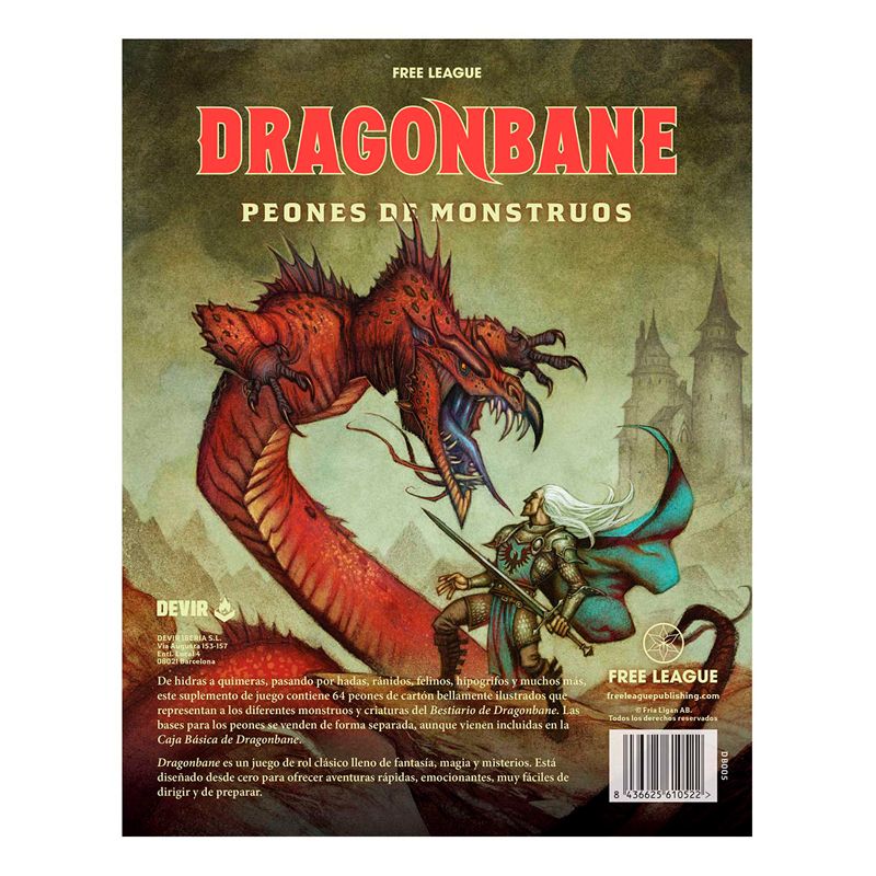 Dragonbane Peones de monstruos+Mapa