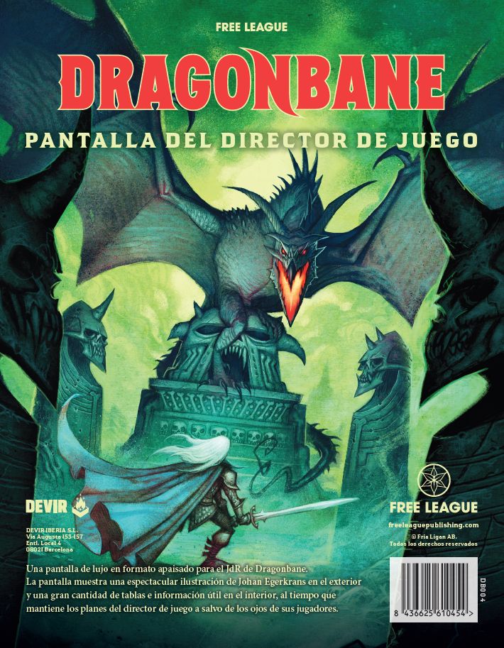 Dragonbane pantalla del director de juego