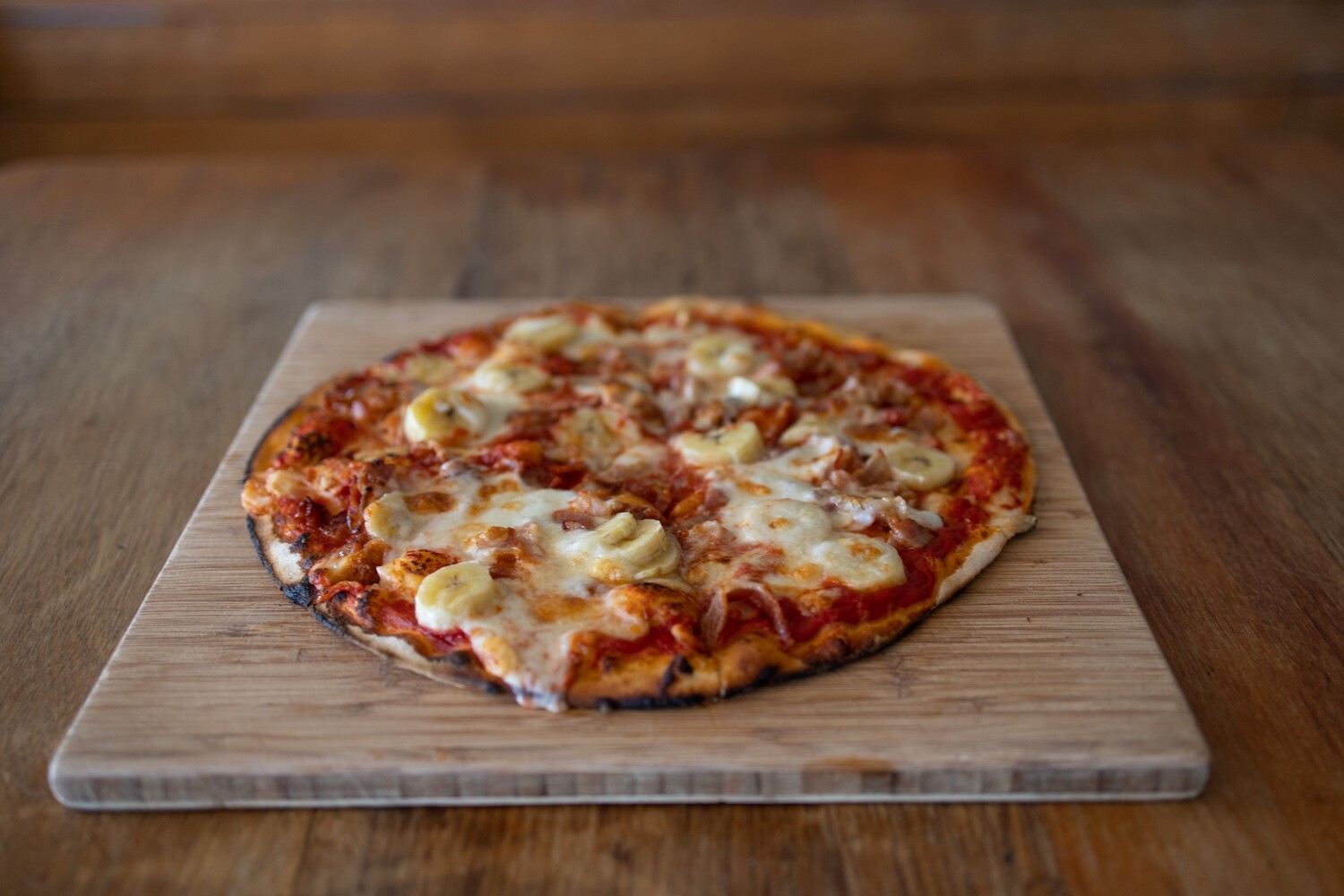 Bacon & Banana Pizza I Love Melkies Restaurant Wood Fired Pizza