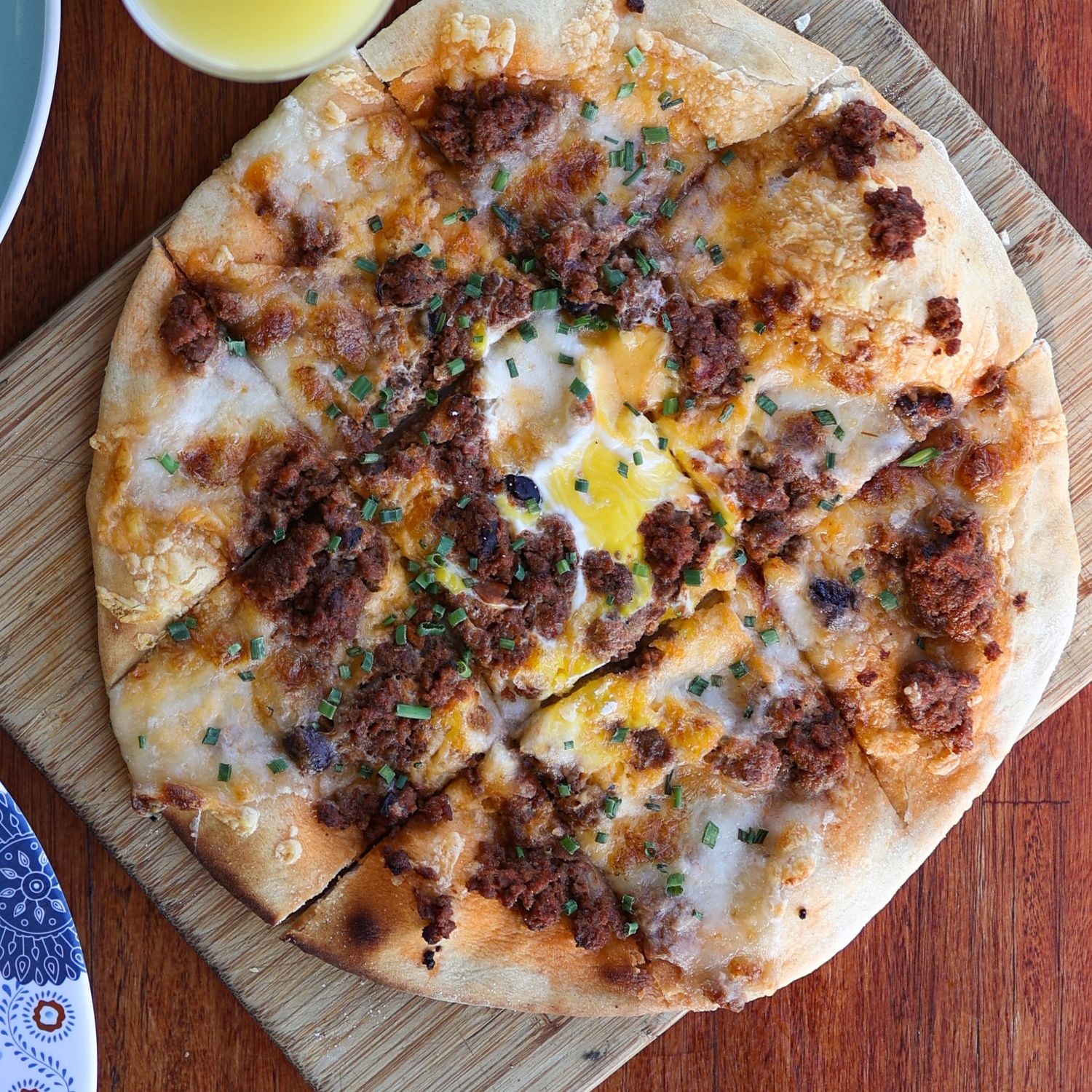 Chipotle Mince Breakfast Pizza