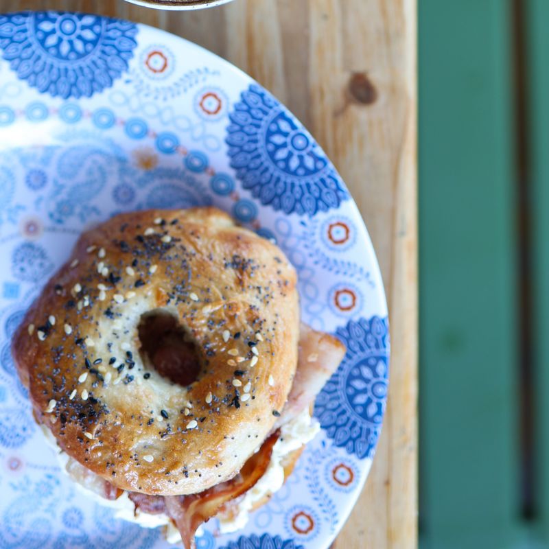 Bacon &amp; Cream Cheese Bagel