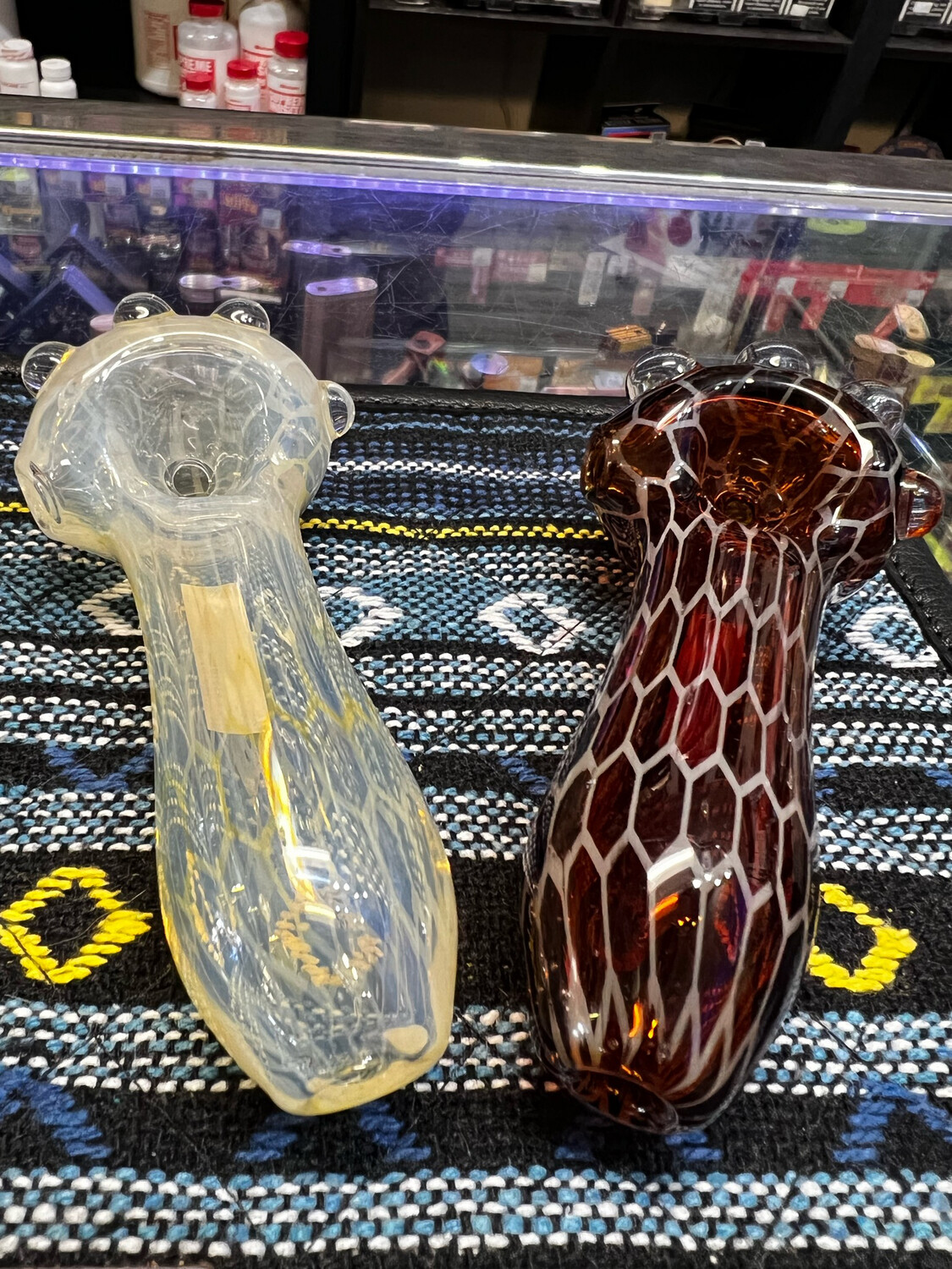 Flow State Glass Honeycomb Image Spoon