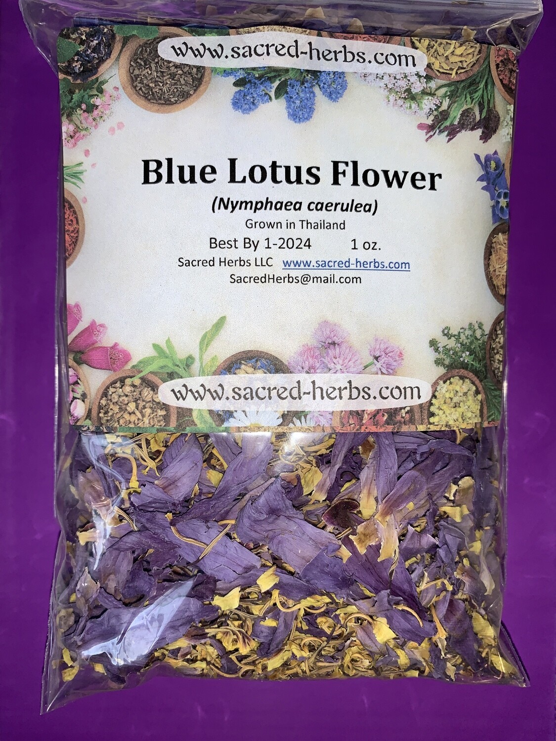 Blue Lotus Flowers Dried 1 oz.