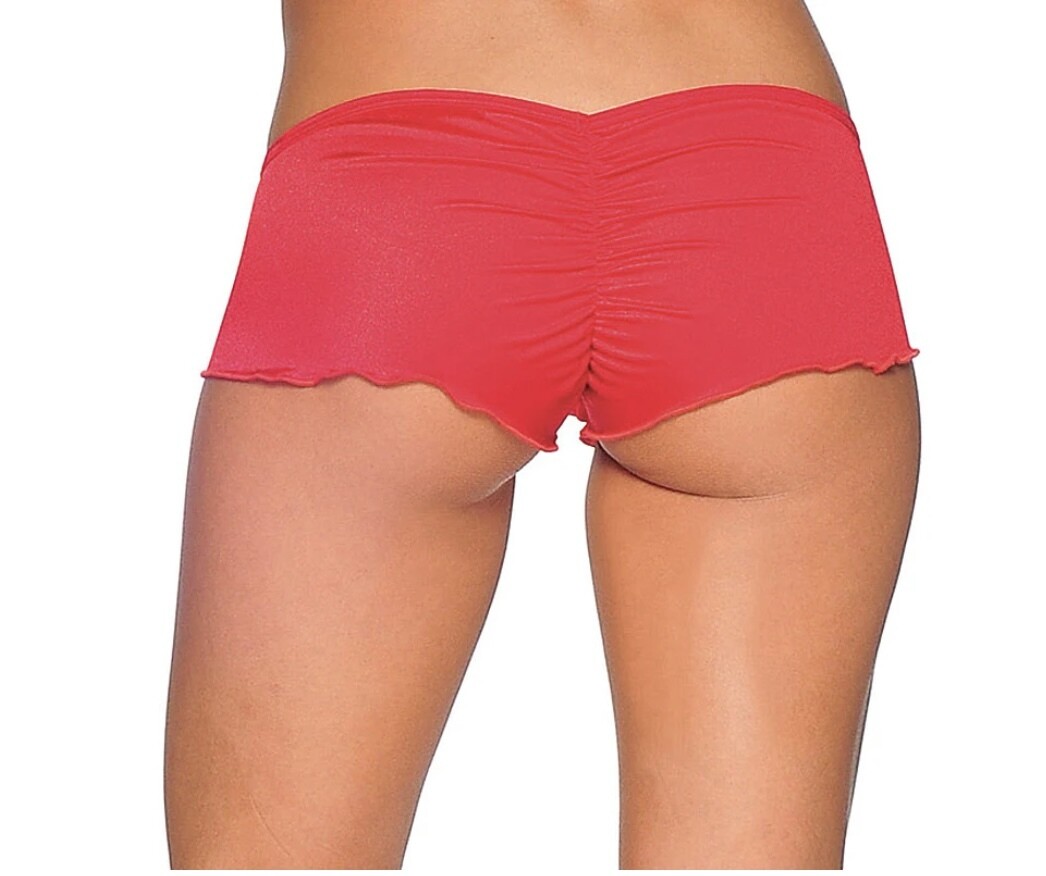 Cherry Worn Booty Shorts