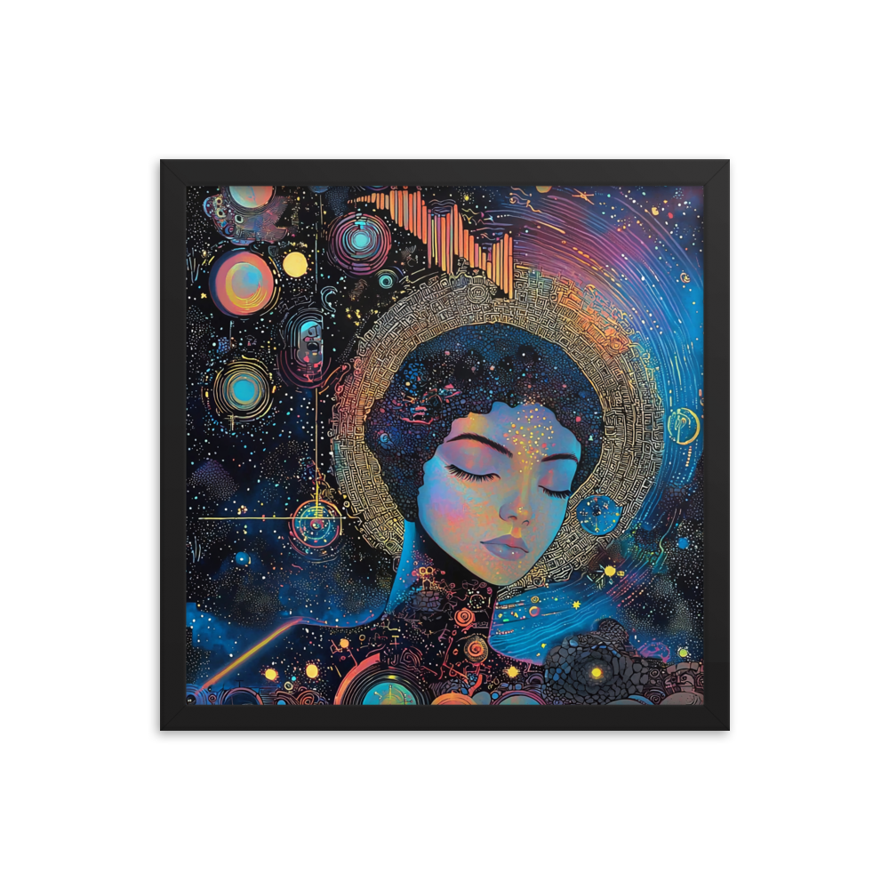 I AM THE UNIVERSE 16X16 Framed poster