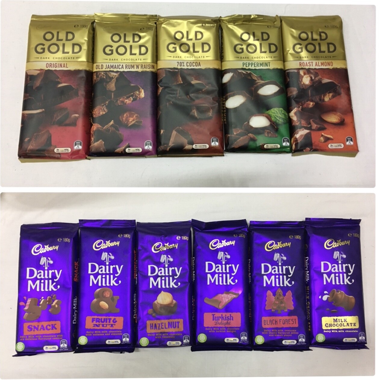 Chocolate Blocks 180gm to 250g