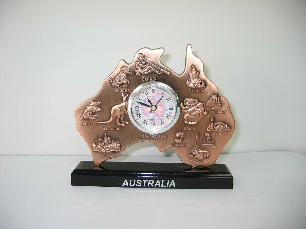 Australia Map Clock