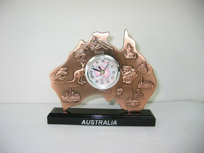 Australia Map Clock