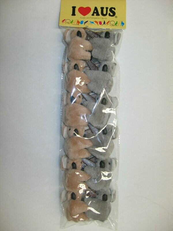 Clip-On Plain Koalas (Pkt Of 12)