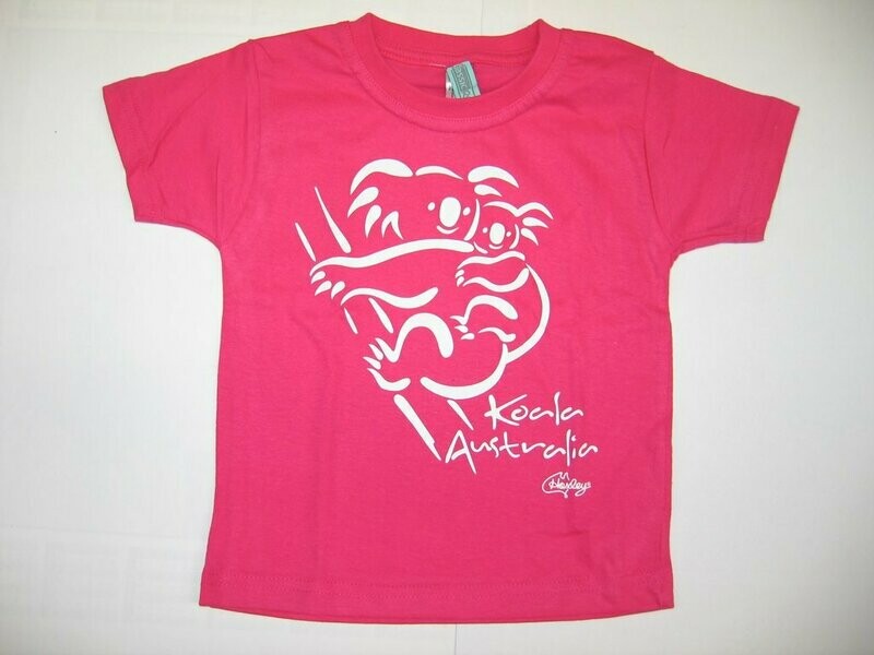 Kids Hot Pink Koala Tee