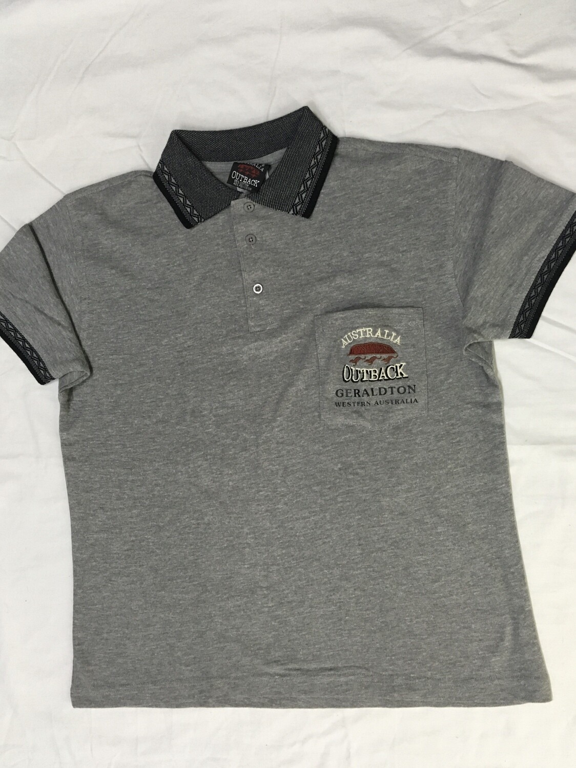 Small Adults Grey Polo T-Shirt