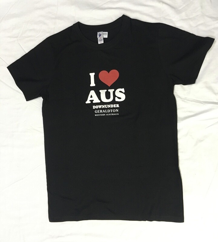 Black I Love Aus Tee