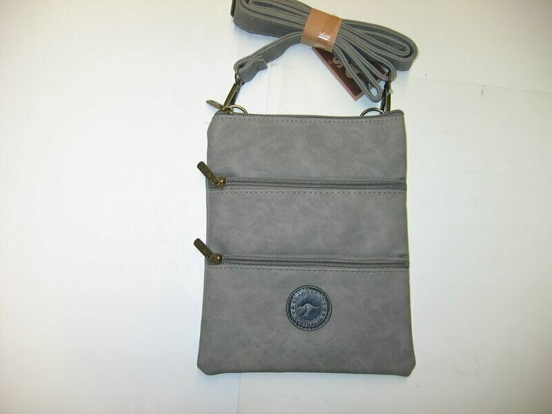 3 Zip Vegan Crossbody Bags
