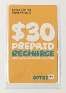 Optus $30 40Gb Recharge Top Up
