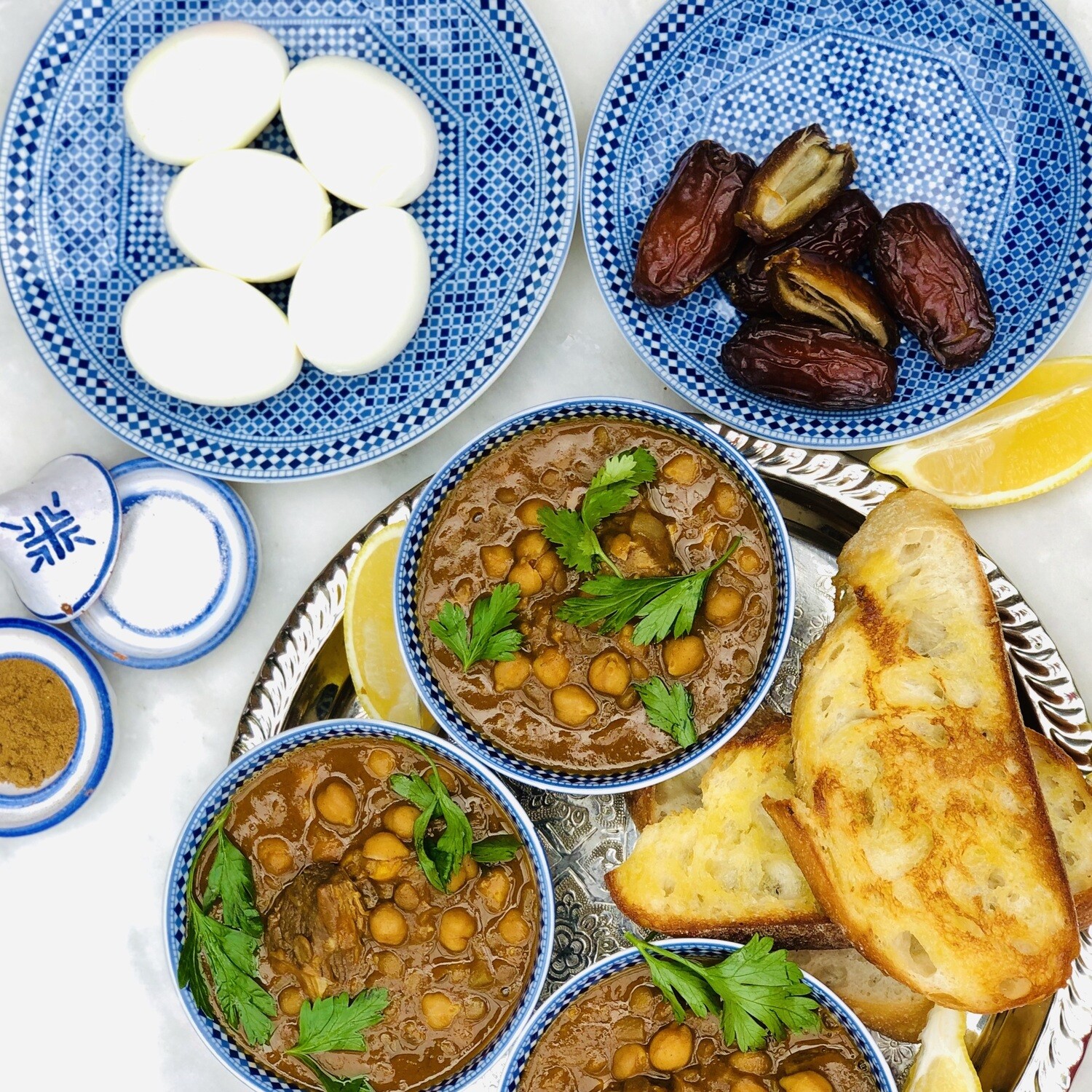 Harira, Moroccan Lamb, Chickpea, Tomato and Lentil Soup (Serves 2-3)