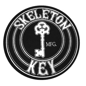 Skeleton Key Skateboard Pin
