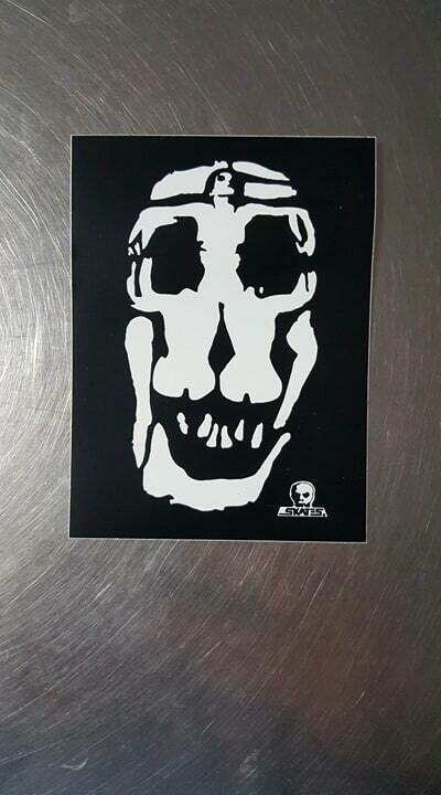 Skull Skates Sticker