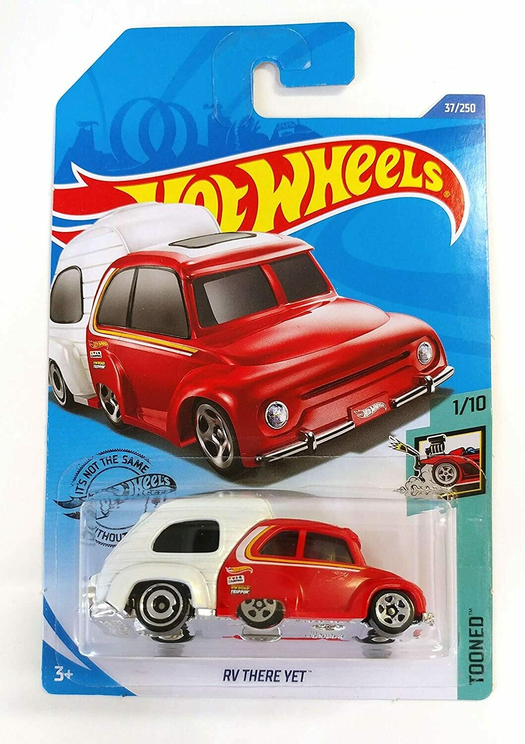 Hot Wheels 2019 RV There Yet Tooned Red & White 37/250, Long Card by Mattel