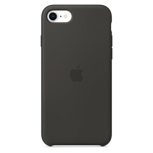 Apple - Silicone Case Black for iPhone SE (2020)