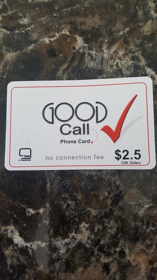 Good Call Calling Card ($2.50)