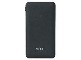 VITAL 10,000mAh Power Bank with Qualcomm® Quick Charge™ Technology - Leather Look Finish
