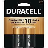 Duracell 1.5V C Coppertop Alkaline Battery
(2 Pack)