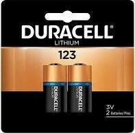 Duracell Ultra Lithium 123 Batteries (2 Pack)