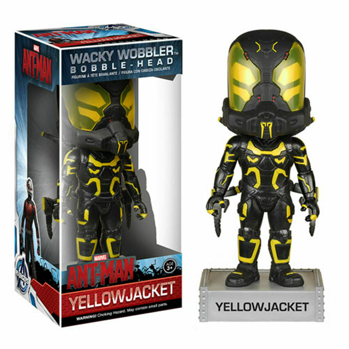 Marvel Ant-Man Wacky Wobbler Yellow Jacket Bobble Head Figure NEW Toys Ant Man