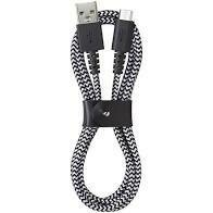 VITAL 1.2m (4’) Braided Micro USB-to-USB Cable - Black & White