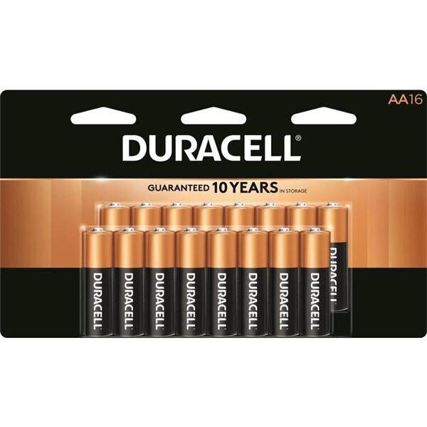 Duracell 1.5V Coppertop Alkaline AA Battery (16 Pack)